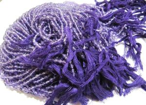 Perles d'améthyste naturelle rondes, lisses et simples, 4-5 mm, couleur violette, par brin de 13 pouces - Product Image 2