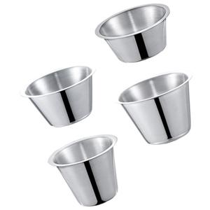 Vente directe usine – Petits récipients réutilisables anti-fuite pour condiments et sauces salade – Tasses à sauce en acier inoxydable en gros - Product Image 4