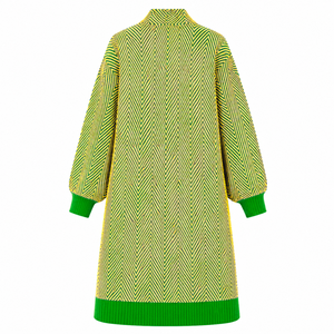 Cardigan long en maille chevron pour femme Chi Eta Phi Sorority, ouvert sur le devant, avec poignets côtelés brodés, vêtement d'extérieur - Product Image 4