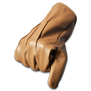 Gants de luxe pour hommes en cuir véritable, doux, pour la conduite hivernale, classiques, formels, à la mode, avec logo personnalisé OEM - Product Image 6