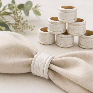 <b>Ceramic</b> Napkin <b>Rings</b> Round Table Decoration Durable Eco Friendly Dishwasher Safe Wedding Party Dinnerware Accessory - Product Image 4