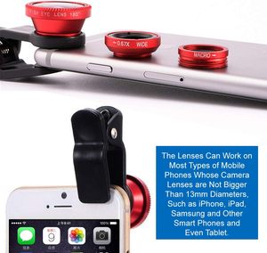 Objectif universel 3 en 1 pour iPhone et la plupart des smartphones : objectif fisheye, objectif macro et objectif grand angle - Product Image 2