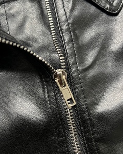 Custom Genuine <b>Leather</b> <b>Jacket</b> High Quality PU <b>Faux</b> <b>Leather</b> Zip Front Turn Down Collar Casual Bomber <b>Jacket</b> Custom Embossed Logo - Product Image 5
