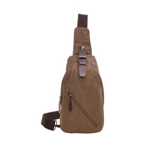 Sac bandoulière en toile pour homme, fermeture éclair, boucle, taille personnalisée, usage quotidien, antivol, léger - Product Image 1