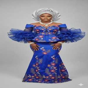 Oferta de Verano Exclusiva: Impresionante Tela de Seda Tafetán Nigeriana George Wrapper, Antiestática, Transpirable, 120 GSM, Color Esmeralda - Product Image 5