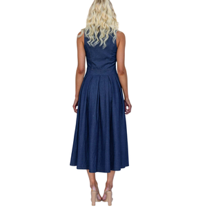 Vestido Vaquero sin Mangas Personalizado para Mujer, Ropa Casual de Verano de Alta Calidad, Venta al Por Mayor de Fábrica - Product Image 2