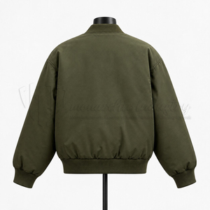 Blouson Bomber Personnalisé OEM, Fabricant Grossiste, Blouson Aviateur Homme Oversize Zippé, Veste Streetwear, Logo Personnalisé - Product Image 2