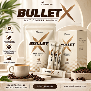 กาแฟคีโตสำเร็จรูป MCT พลังงานสูง น้ำตาลต่ำ ควบคุมน้ำหนัก กาแฟพร้อมชงสำเร็จรูป รับผลิตแบบ OEM แบรนด์ส่วนตัว มาเลเซีย - Product Image 1