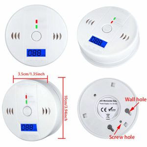 Paquete de 2 Detectores de Gas de Monóxido de Carbono (CO) con Pantalla LCD y Alarma para Seguridad en el Hogar, Solo Logística USPS/TMEU - Product Image 4
