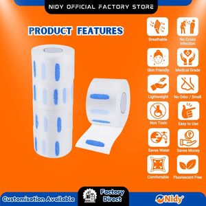 NIDY Bandeaux jetables médicaux en papier extensibles, hygiéniques et confortables, respectueux de la peau, EPI pour les soins de santé et de beauté - Product Image 6