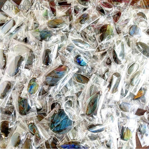 Pendentif en labradorite multicolore en gros, bijoux faits à la main, serti en argent classique, cadeau idéal pour mariages - Product Image 5