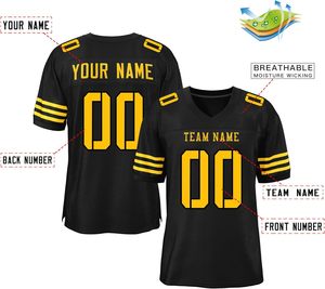 Fabricante de Camisetas de Fútbol Americano Juveniles Personalizadas, Malla de Poliéster, Impresión Digital, Transpirable, Uniformes Escolares, OEM, ODM - Product Image 2