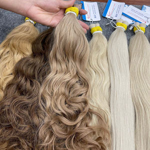 Cabello humano a granel de muy alta calidad, las mejores extensiones de cabello, hermosas, muy brillantes y suaves, fáciles de aplicar, ondulado natural a granel. - Product Image 5