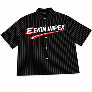 เสื้อเชิ้ตแขนสั้นคอจีนสไตล์ลำลองคุณภาพสูงสำหรับผู้ชาย ยี่ห้อ Ekin Impex เหมาะสำหรับฤดูร้อน ติดกระดุม ผลิตจากโพลีเอสเตอร์ 100% - Product Image 1
