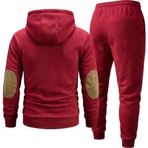 Conjunto de Sudadera con Capucha y Pantalones Deportivos Casuales para Hombre, Traje Deportivo de Dos Piezas para Uso Diario - Product Image 2