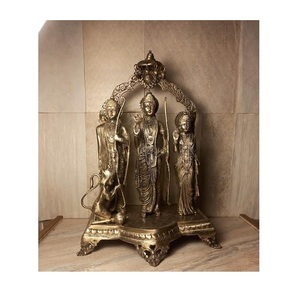 Brass Polished Handcrafted Hindu <b>Goddess</b> Saraswati <b>Angel</b> Statue Seated Veena Figurine Home Decor - Product Image 4