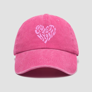 หมวกเบสบอลพิมพ์ลายตัวอักษรรูปหัวใจสีชมพู ใช้งานได้หลากหลายในชีวิตประจำวัน หมวกสาวหวาน ป้องกันแสงแดดและกันแดดสำหรับกิจกรรมกลางแจ้ง - Product Image 3