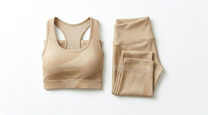 Ensembles de yoga pour femmes personnalisés, grande taille, sans couture, respirants, séchage rapide, légers, réversibles, couleur unie, 2 pièces, coupe intégrale - Product Image 4