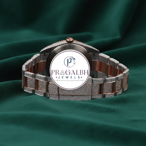 Pragalbh Jewels Luxury <b>Diamond</b> <b>Watch</b> Iced Out Pavé Moissanite <b>Watch</b> Stainless Steel <b>Watch</b> for Party & Daily Wear custom <b>watch</b> - Product Image 3