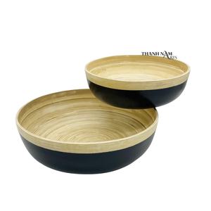 Ensaladeras de bambú hiladas hechas a mano de alta calidad Precio bajo desechable en Vietnam 2023 - Product Image 2