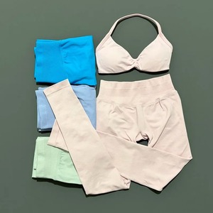 Ensembles pour femmes, ensemble 2 pièces, ensemble de sport pour femmes, ensemble de yoga, soutien-gorge dos nu, pantalon taille haute sans couture, vêtements de sport pour la gym - Product Image 2