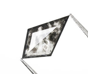 OM GEMS Diamante de laboratorio cultivado con corte Salt & Pepper de 1.80 Ct, único, hecho a mano, perforado con láser, suelto, personalizado, tipo Sal y Pimienta - Product Image 2