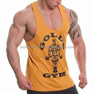 2025 Best Selling Golds Gym <b>Stringer</b> Breathable 100% Cotton Material Tanktop For Men Custom Logo And Design - Product Image 3