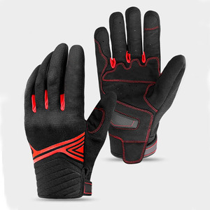 Guantes de Motocicleta de Cuero con Pantalla Táctil, Cálidos para Invierno, Impermeables, Resistentes al Viento, con Cierre de Gancho y Bucle, Antideslizantes, para Uso Diario - Product Image 3