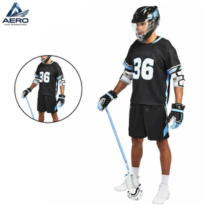 Servicio OEM ODM, Uniformes de Lacrosse de Primera Calidad en Color Negro, Estilo Nuevo, Logotipo Personalizado, Precio al por Mayor, Diseño Único - Product Image 5