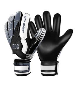 Gants de gardien de but de football avec logo personnalisé avec protection des doigts antidérapante en latex allemand de 4mm-pour le sport en matériau PU - Product Image 1