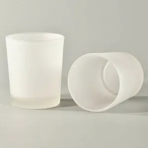 Frosted Glass <b>Candle</b> Jar Luxury Scented <b>Candles</b> for Home Decor Handmade Christmas Votive <b>Candle</b> Jars with Lid <b>Bulk</b> - Product Image 1