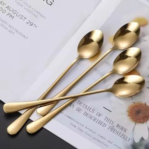 Ensemble de couverts en métal haut de gamme pour la cuisine, cuillère et fourchette, conçus pour un service alimentaire élégant - Product Image 4
