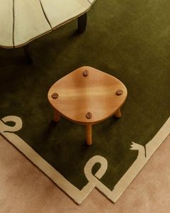 Tapis contemporain en laine verte unie, antidérapant, adapté aux animaux domestiques, à poils longs, pour la maison, la chambre, le salon, le pique-nique, cadeau de Noël - Product Image 3