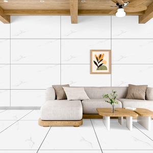 Azulejos de Porcelana Modernos Brillantes de 1200 x 600 para Sala de Estar, Azulejos de Porcelana Esmaltada SUPERB SATUARIO de 60x120 cm - Product Image 6