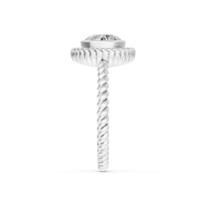 Anillo de Plata 925 con Diamante de Laboratorio para Mujer, Certificado IGI, RJC, ODM, OEM, Fabricante de Joyería Fina Ética, Venta al Por Mayor R101802 - Product Image 4