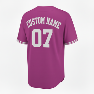 เสื้อเบสบอลผู้ชาย ระบายอากาศได้ดี ไซส์ใหญ่ เสื้อยืดเบสบอล พิมพ์ลายแบบซับลิเมชั่น ชุดยูนิฟอร์มเบสบอล รับผลิตแบบ OEM เสื้อซอฟต์บอล - Product Image 6