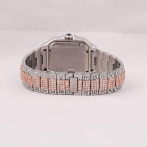 Quartz Fashion <b>Watch</b> Roman Numerals Square Display 41mm Analog Dial Glass Window Featuring Charm Design - Product Image 3