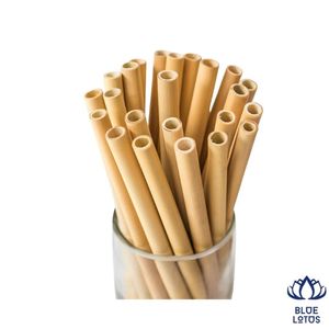 Pajitas de Bambú Reutilizables de Alta Calidad, Sostenibles, Altamente Recomendadas, Ecológicas, Juego de Pajitas para Beber Más Vendidas, Exportación al por Mayor - Product Image 1