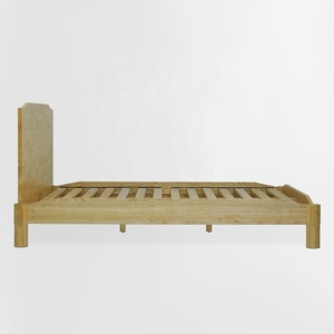OEM/ODM B2B Cadre de lit Queen Size en bois massif avec design japonais Meubles de chambre à coucher minimalistes fabriqués au Vietnam - Product Image 3