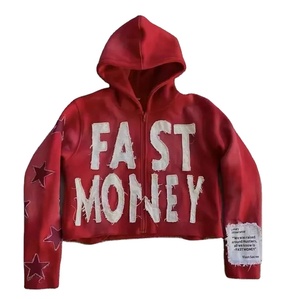 Women's Custom Printed Front Ruffles Winter Heavyweight 100% Cotton Fleece Lined Full Sleeve Pullover Hoodie Anti-wrinkle - Product Image 3