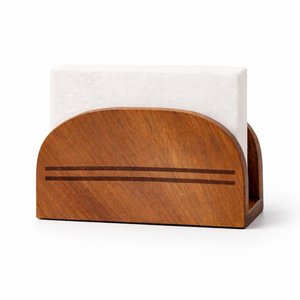 Support à serviettes en bois haut de gamme, distributeur de mouchoirs de table fait main en bois pour la maison, la cuisine et la salle à manger - Product Image 1