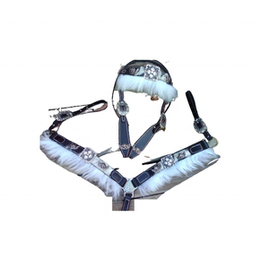 Collar de cabeza occidental vintage couro con herrajes de latón macizo Marca personalizada headstalls occidentales para caballos - Product Image 3