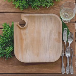 Bandejas Ecológicas Desechables de Hoja de Palma para <span class=keywords><strong>Tapas</strong></span>, Cócteles y Eventos de Boda, Platos Cuadrados de 8 Pulgadas para Vino, Bares y Restaurantes - Product Image 1