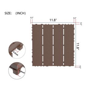 Set di 44 Piastrelle Incastrabili in Plastica 30x30 cm, Impermeabili per Pavimentazione Esterna, Adatte a Tutte le Condizioni Atmosferiche - Product Image 3