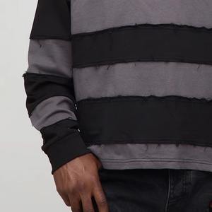 Polo de Manga Larga con Logotipo Personalizado de Alta Calidad, Transpirable, con Cuello a Rayas Estilo Rugby para Hombre, Liso Teñido, Impresión Digital - Product Image 4