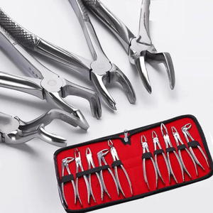10 Adult Tooth Extracting Forceps Pliers Dental Set Surgical <b>Instruments</b> Manual High-<b>Temperature</b> Sterilized CE By Grip Surgical - Product Image 2