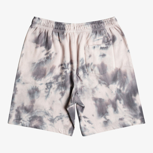 Shorts Tie-Dye Homme – Tissu Premium, Coupe Décontractée – Idéal pour l'Été – Motif Gris et Blanc – Longueur Courte - Product Image 2