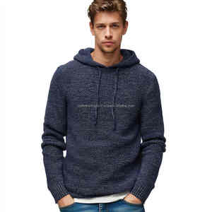 OEM logotipo personalizado bordado impreso diseño pulóver Sudadera color sólido en blanco Otoño e Invierno hombres Sudadera con capucha - Product Image 6