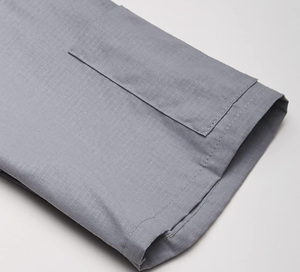Chemises de travail pour hommes en coton coupe-vent certifiées CE, personnalisables avec broderie, uniformes durables pour le personnel de l'hôtellerie - Product Image 3