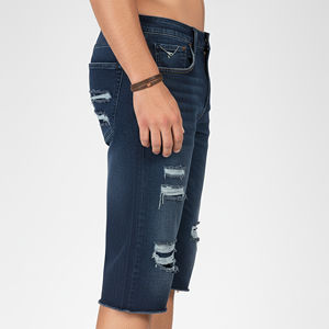 Pantalones Cortos de Mezclilla al por Mayor B2B con Bolsillos Dobles para Herramientas, Estilo Urbano Moderno, Colores Personalizados, Pedidos al por Mayor de Fábrica - Product Image 3